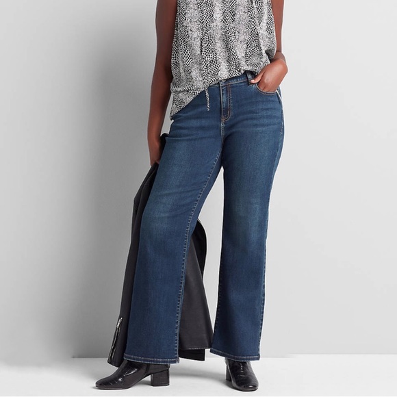 Lane Bryant Signature Fit Boot Jean-Dark Wash NWT - Picture 1 of 1